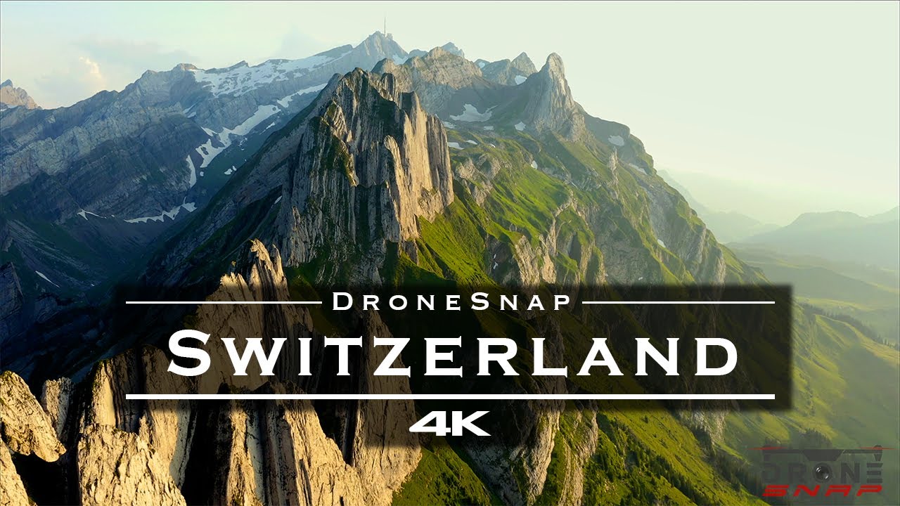 Switzerland’s alpine beauty seen from above in 4K