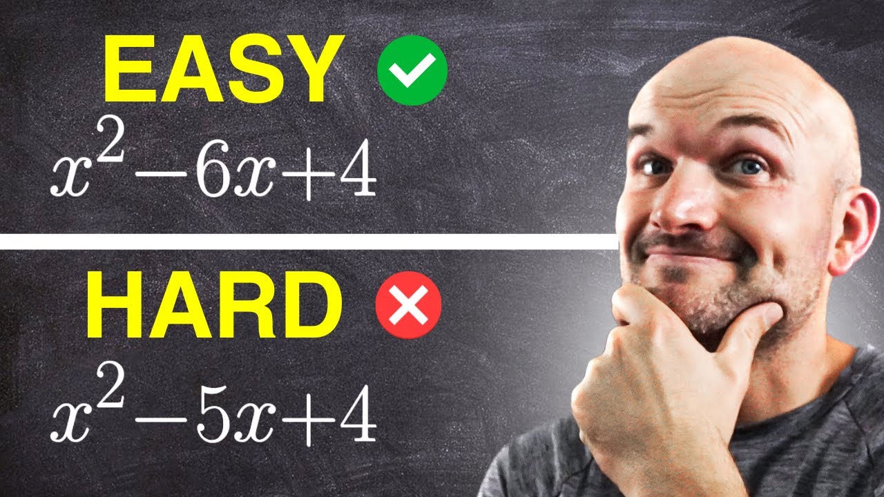 Easy vs hard factoring quadratics