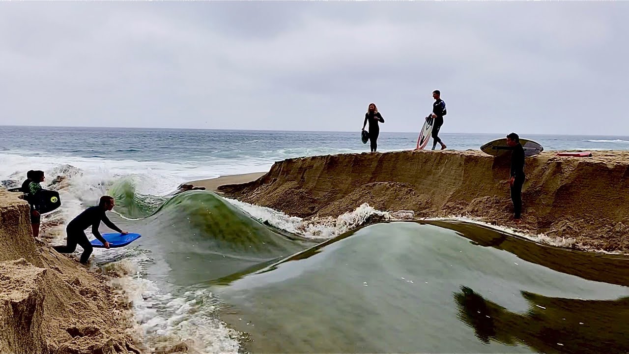 Skimboarding a River Wave: How Does this Form?