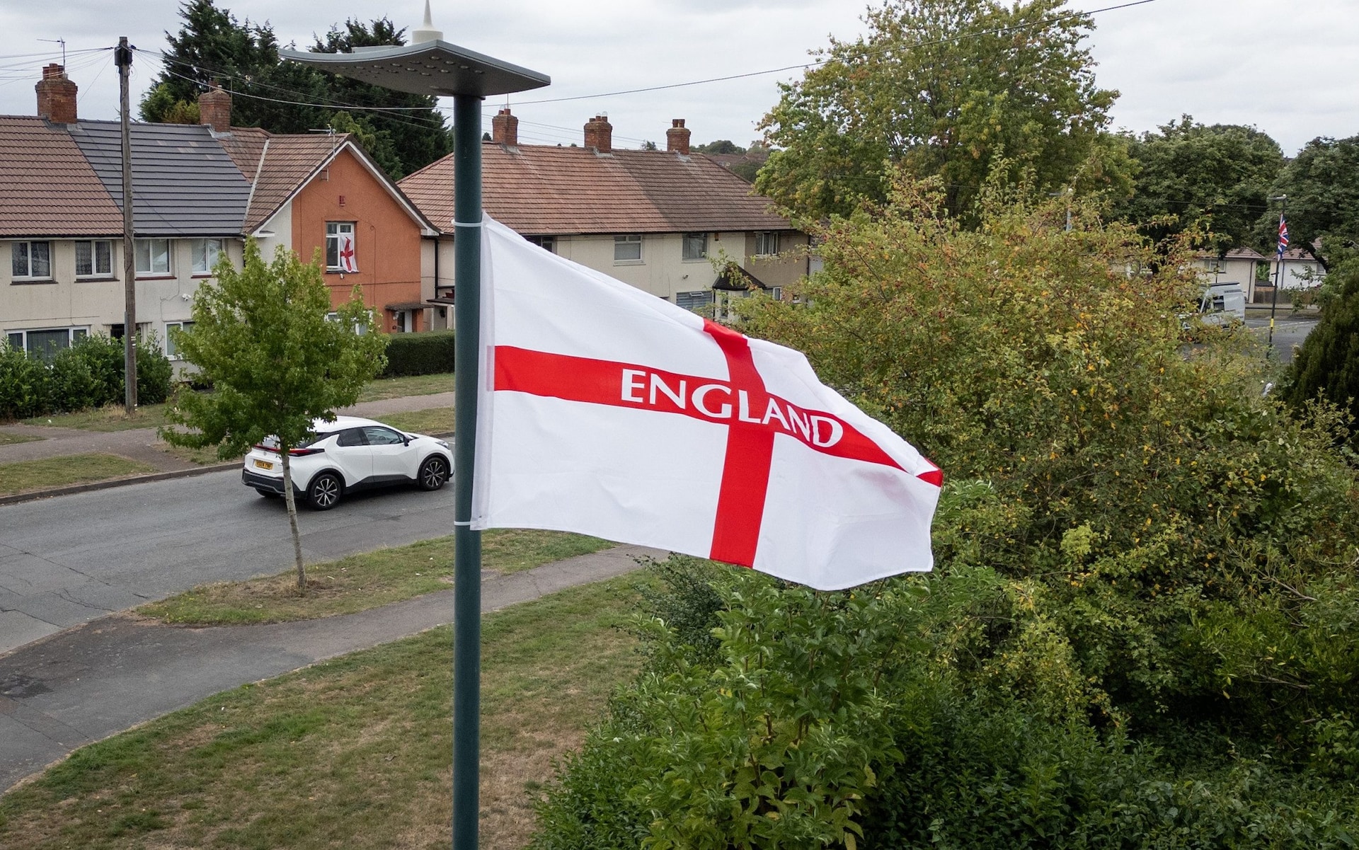 Labour minister demands 'unsettling' Union flags be taken down