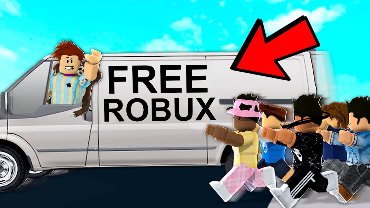 I built a free Robux van in Brookhaven Roblox