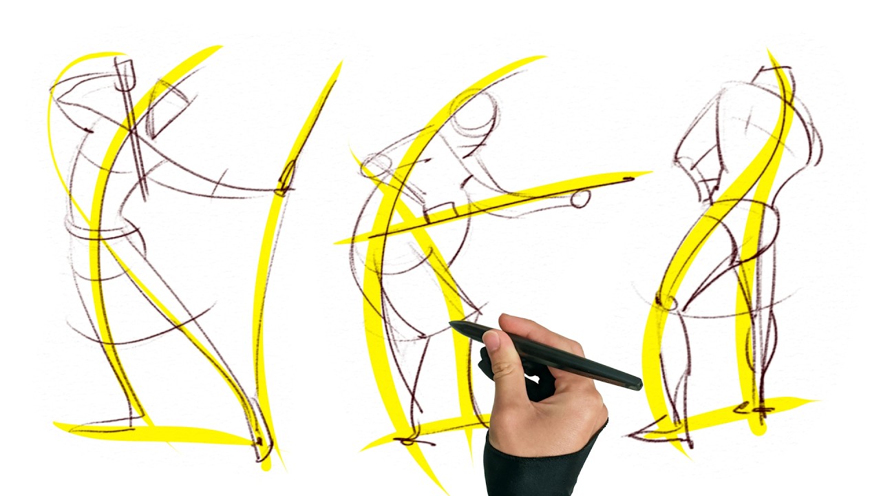 Draw better action poses in 60 seconds with this simple trick