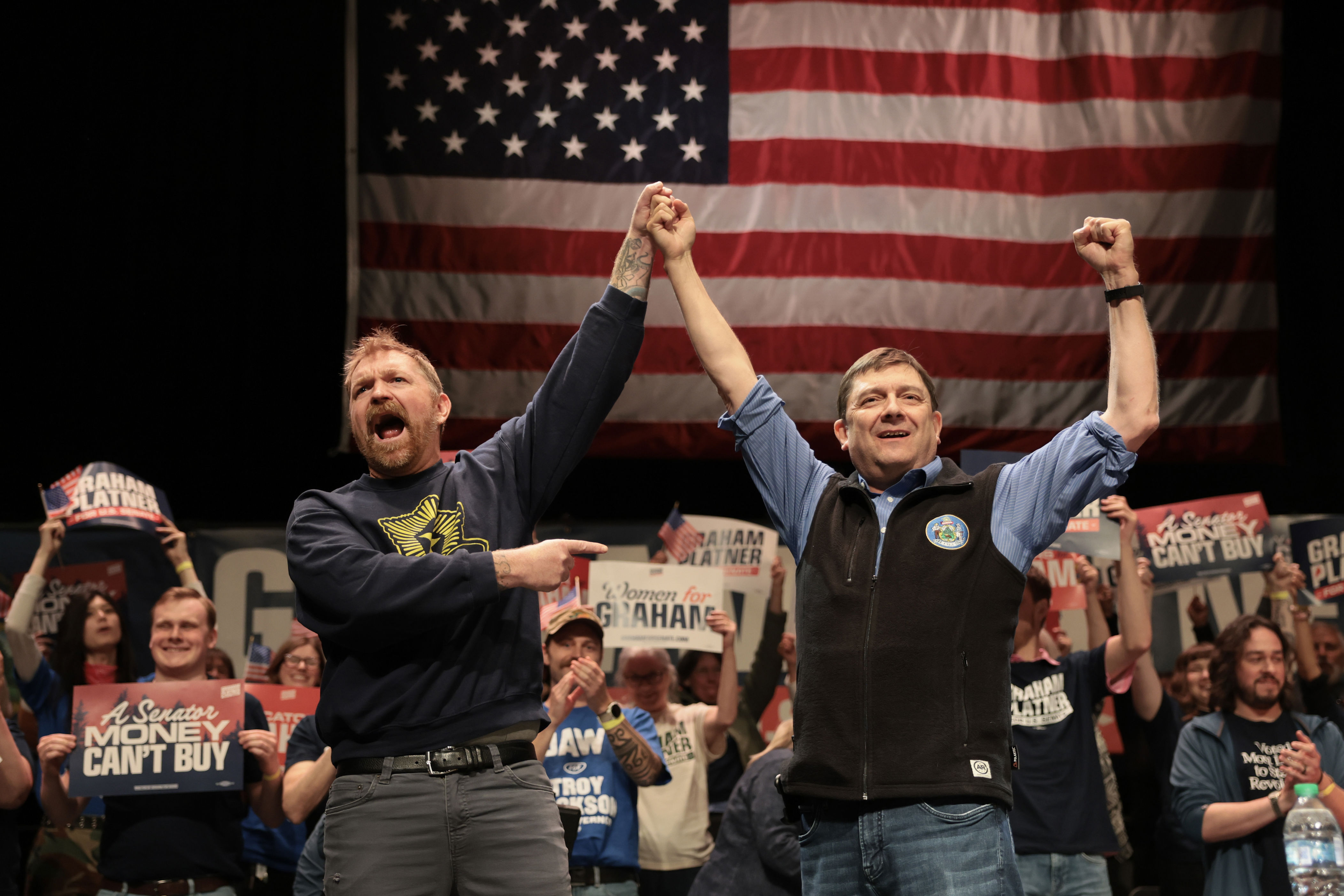 Graham Platner still hangs over the Maine Senate race