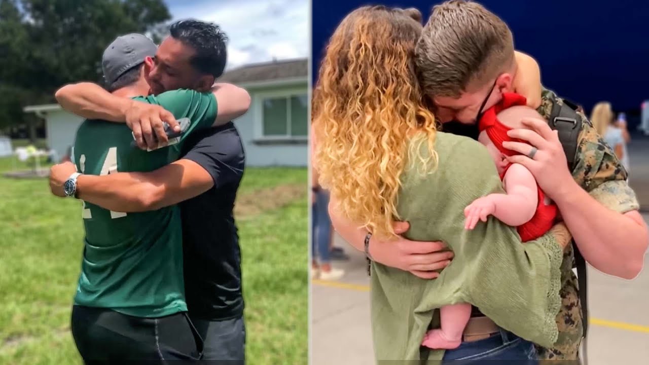 Most emotional soldier homecoming compilation | Heartsome