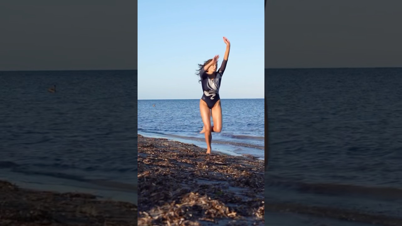 Model showcases incredible athleticism while performing impressive ...