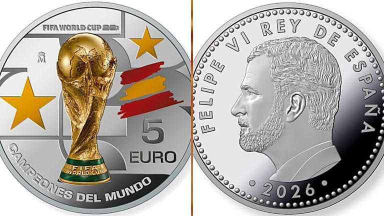 By royal command: Spain mints new euro coin to mark World Cup football ...