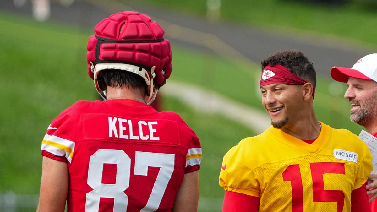 Patrick Mahomes and Travis Kelce shine in Chiefs training camp with ...