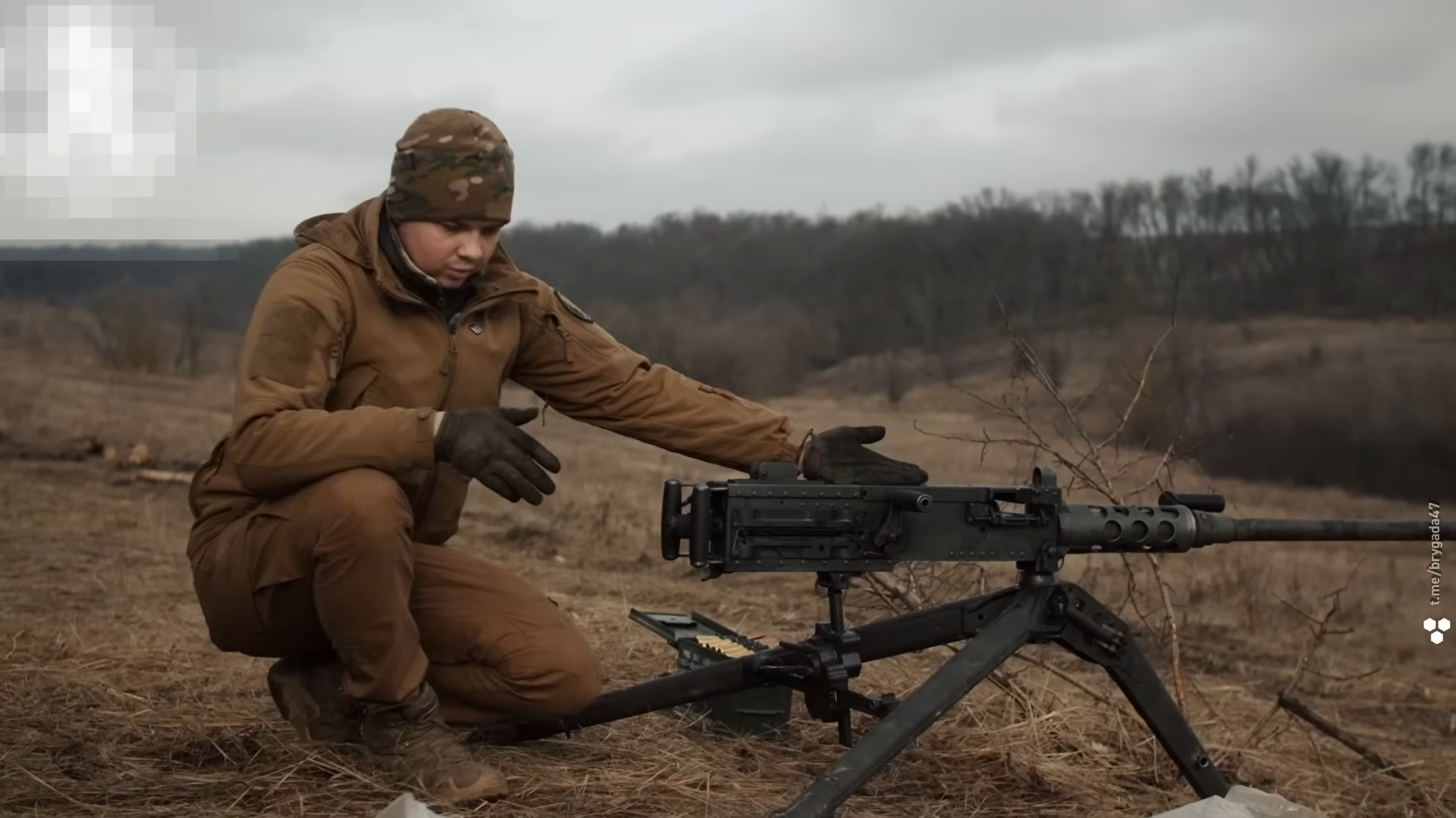 Watch how America's M2 Browning tore through Russian positions on camera