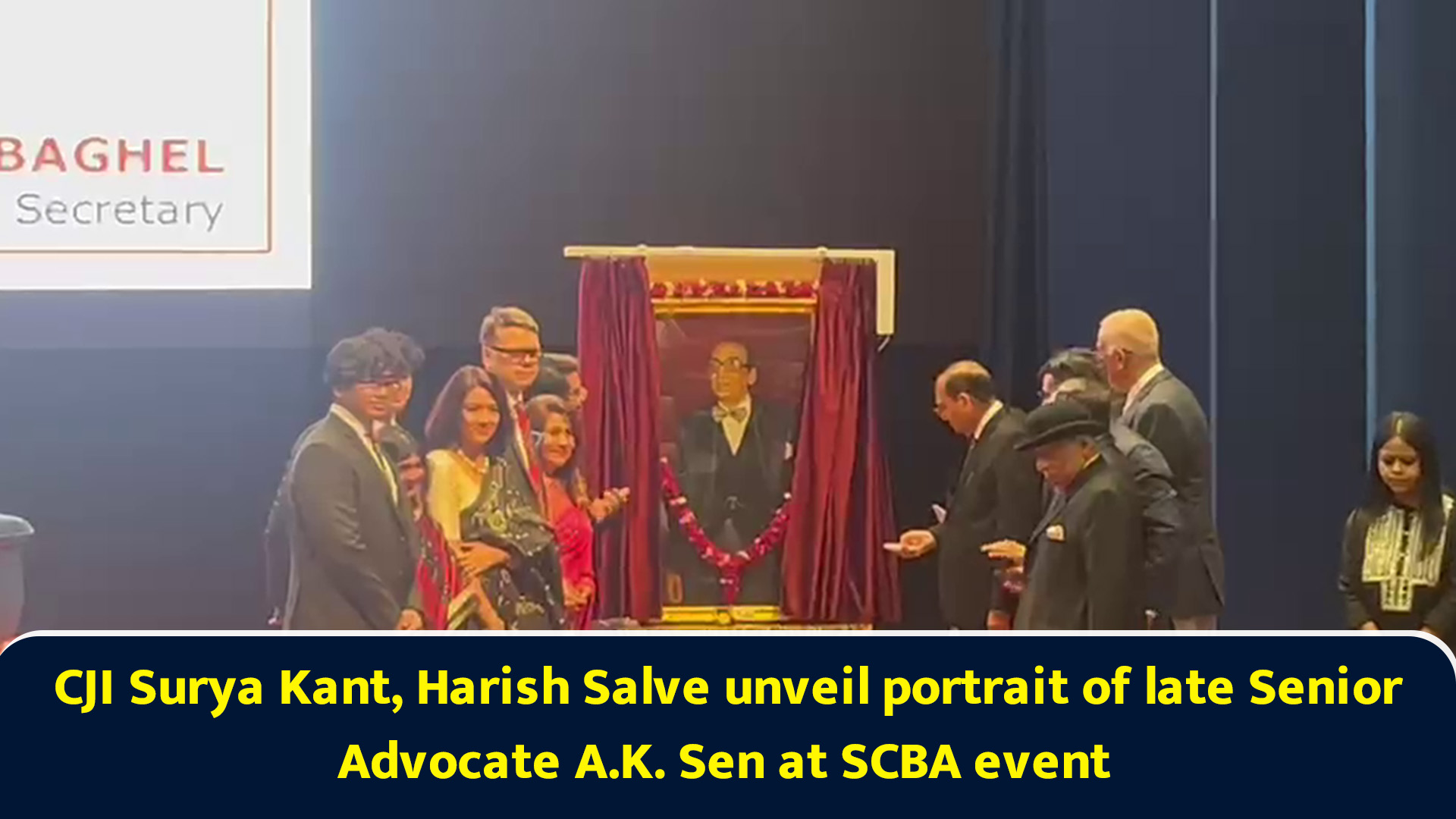 CJI Surya Kant, Harish Salve unveil portrait of late senior advocate AK ...