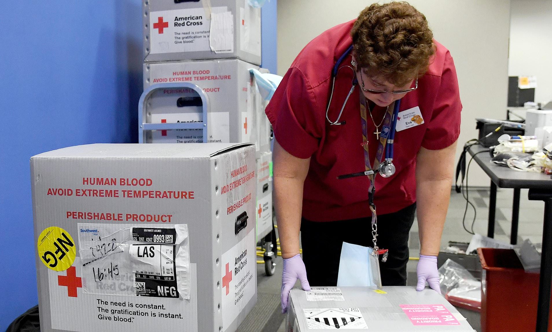 Crisis declared as America's blood supply falls 'alarmingly' low