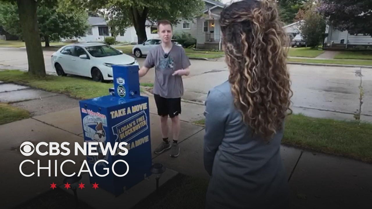 Young Kenosha man creates free Blockbuster movie pickup box