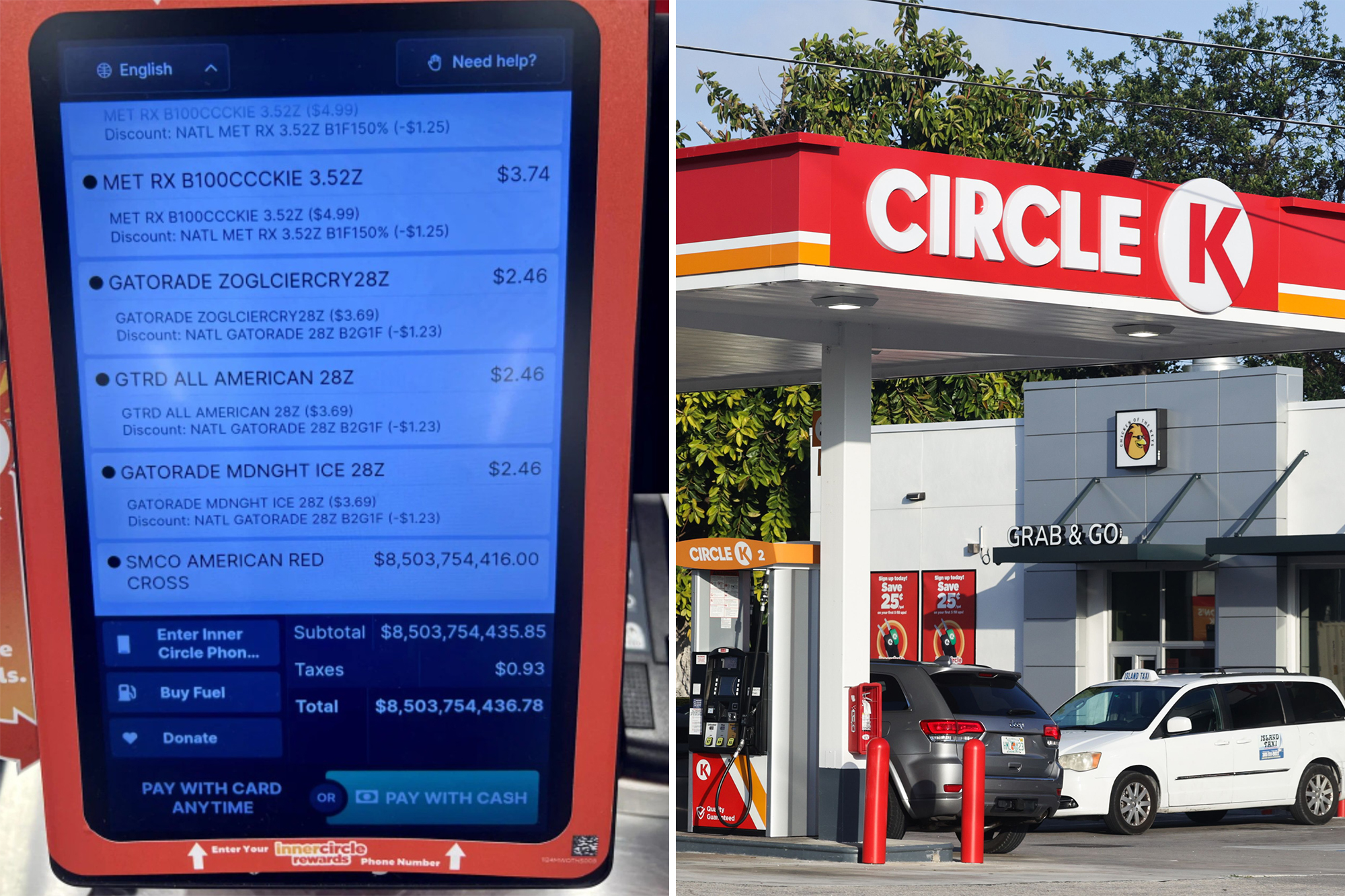 Circle K AI self-checkout user claims machine 'hallucinated' an $8.5B donation to Red Cross