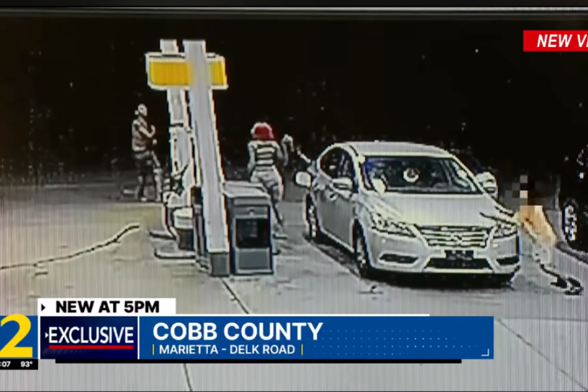 Georgia mom uses gas pump to stop alleged child kidnapping attempt
