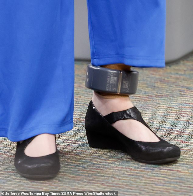 Moore’s attorney compared the GPS monitor to a ‘ball and chain’ and argued that it would require an ‘industrial-strength’ tool to remove