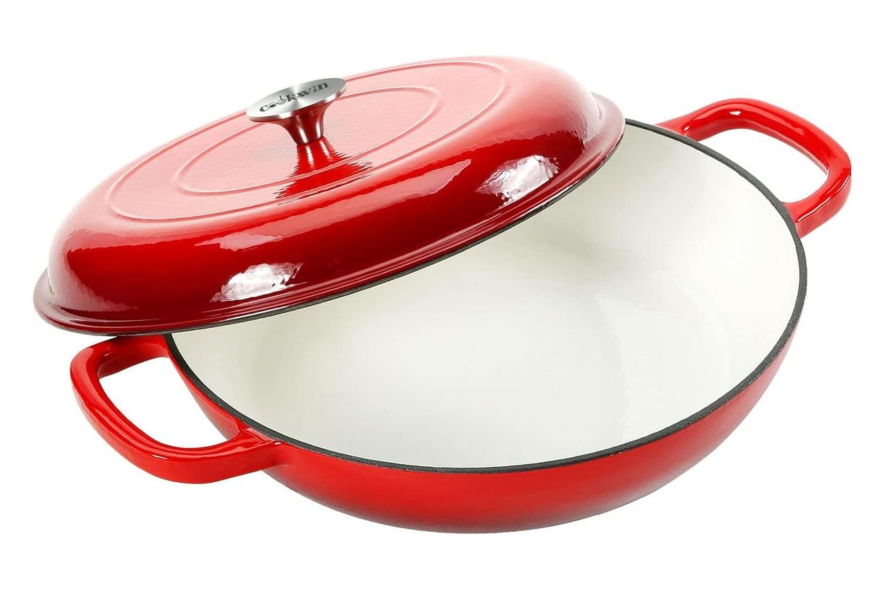Amazon COOKWIN Cast Iron Casserole Braiser