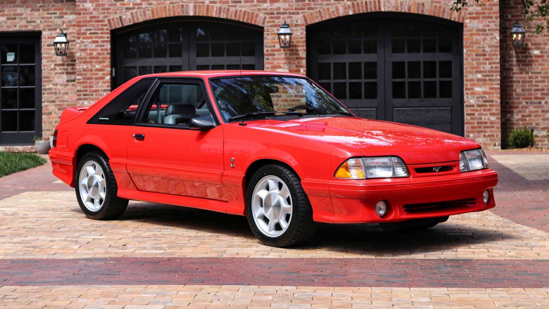 3/4 front view of 1993 Ford Mustang SVT Cobra