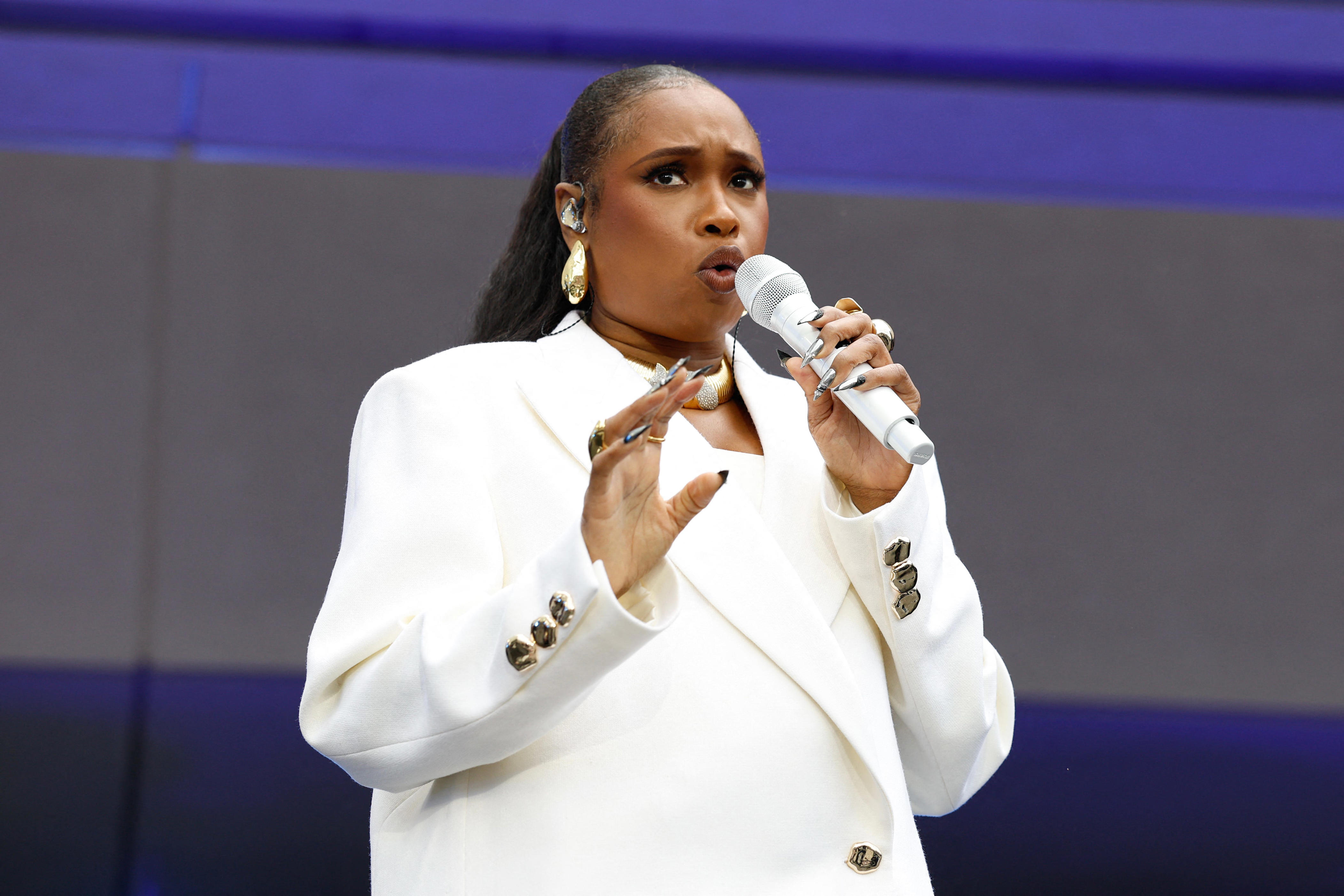 US singersongwriter Jennifer Hudson performs during opening day of the Barack Obama Presidential Center in Chicago, Illinois, on June 18, 2026. (Photo by Kamil Krzaczynski / AFP via Getty Images)