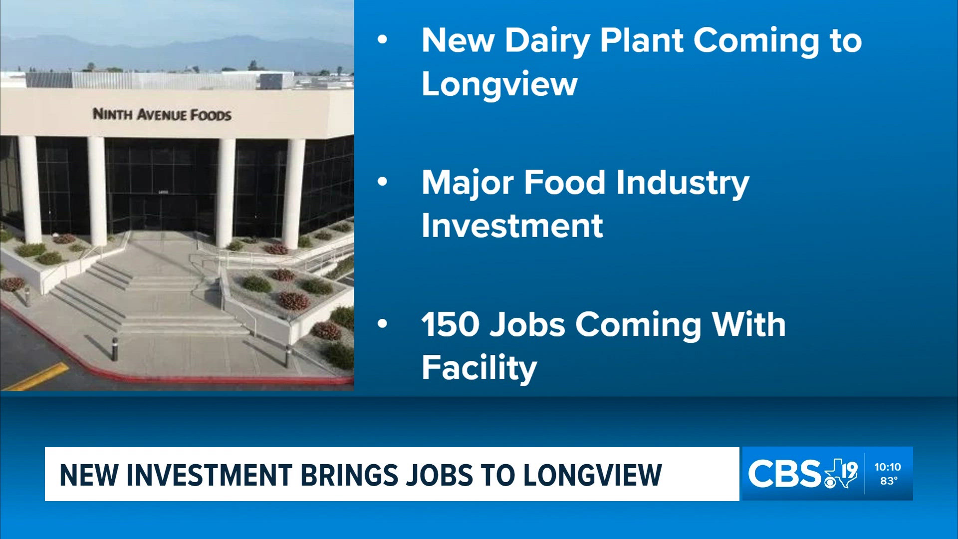 Ninth Avenue Foods expansion to bring jobs and investment to Longview