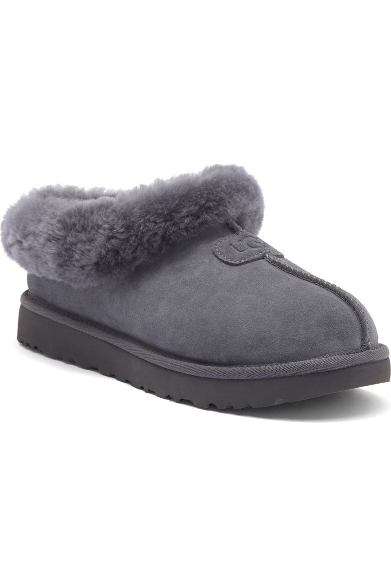 Tazzette Genuine Shearling Collar Slipper