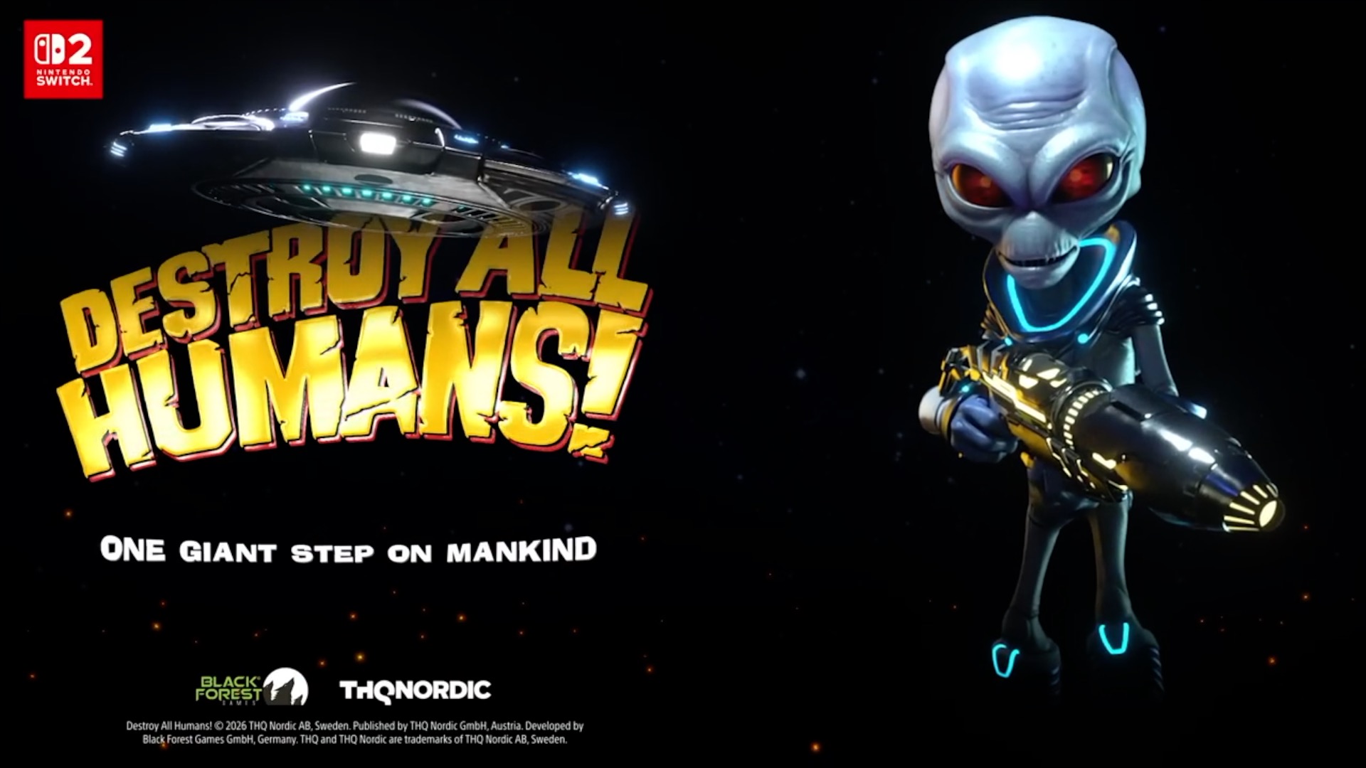 Destroy all humans! Official Nintendo Switch 2 launch trailer