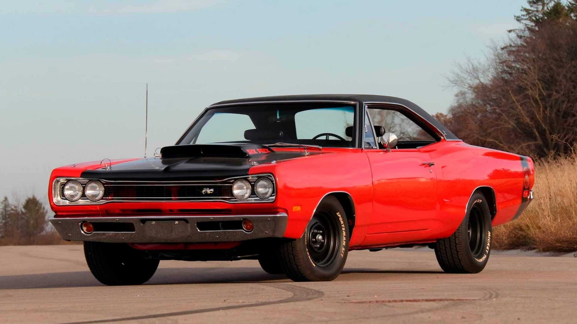 3/4 front view of 1969 Dodge Super Bee A12