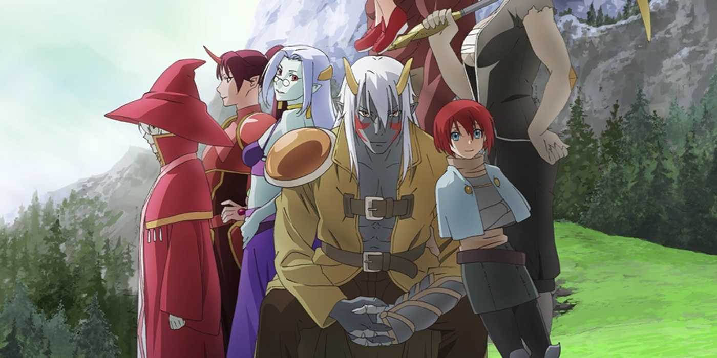 Re Monster cast showing Rou and his allies.
