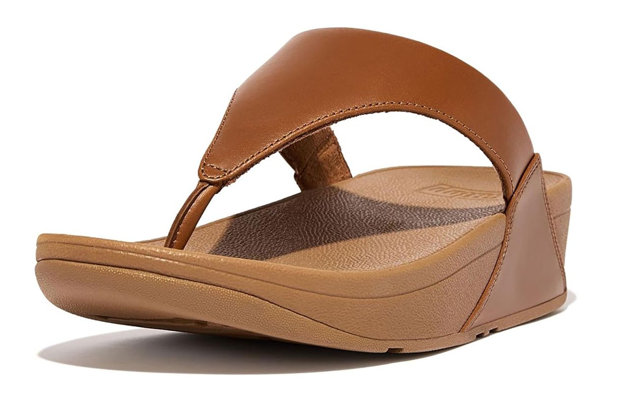 FitFlop Womens Lulu Leather Toe Post Sandals
