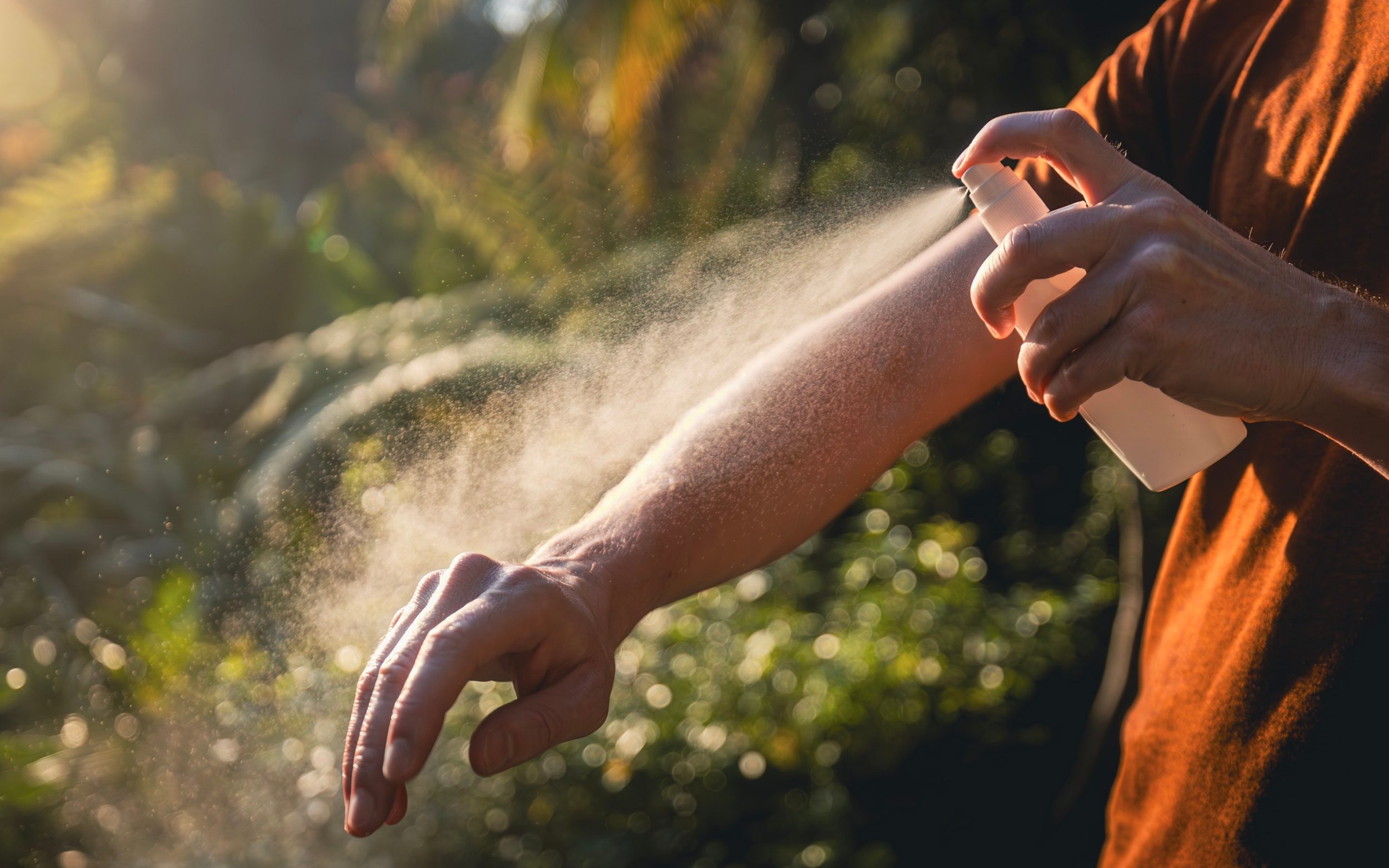 Using a 50 per cent deet repellent can drastically reduce the risk of malaria infection