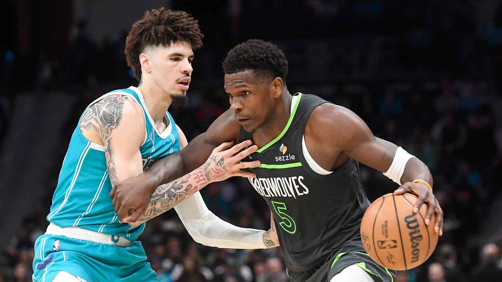 Watch Anthony Edwards, LaMelo Ball finally share the court with Timberwolves