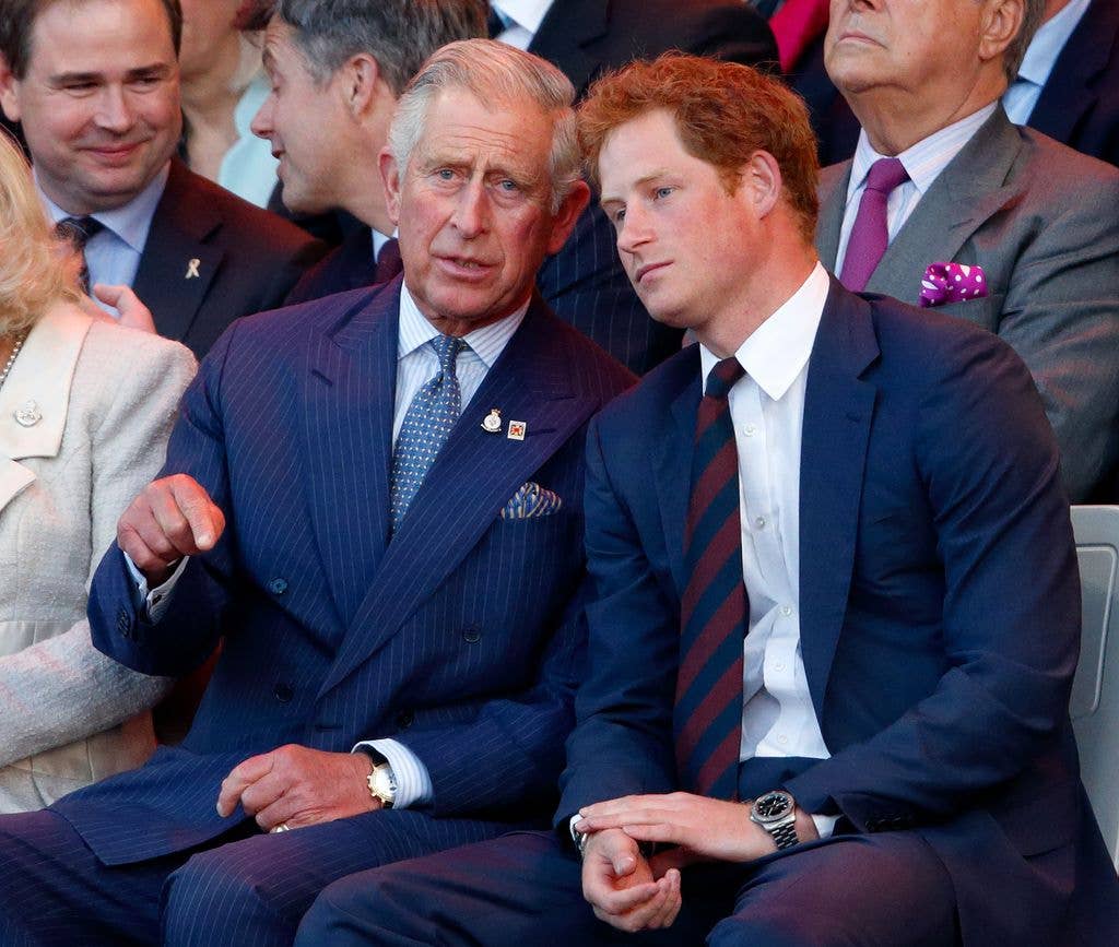 Charles apologised to his son