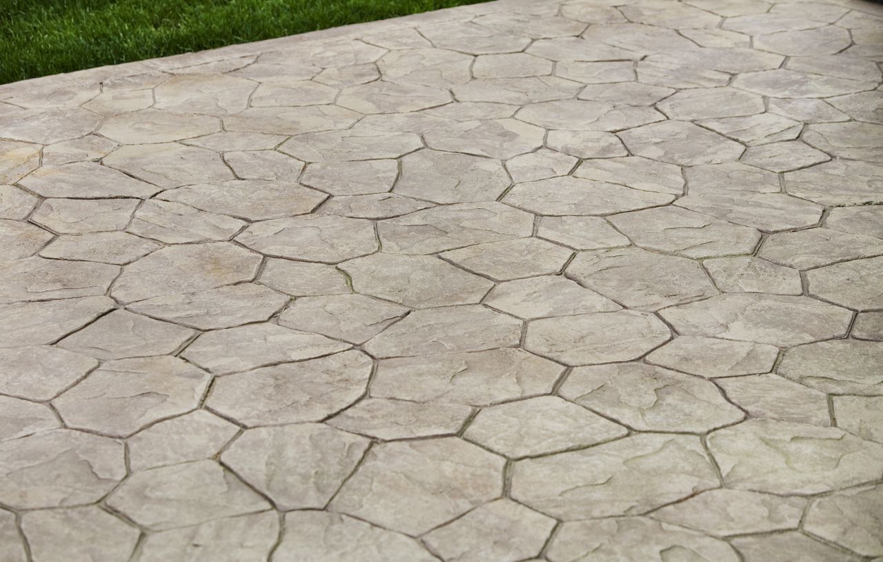 stamped concrete patio