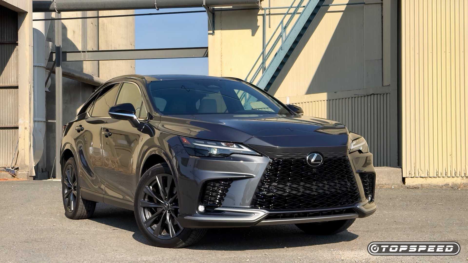 2025 Lexus RX350h F Sport Design Exterior Front 3.25 right view parked