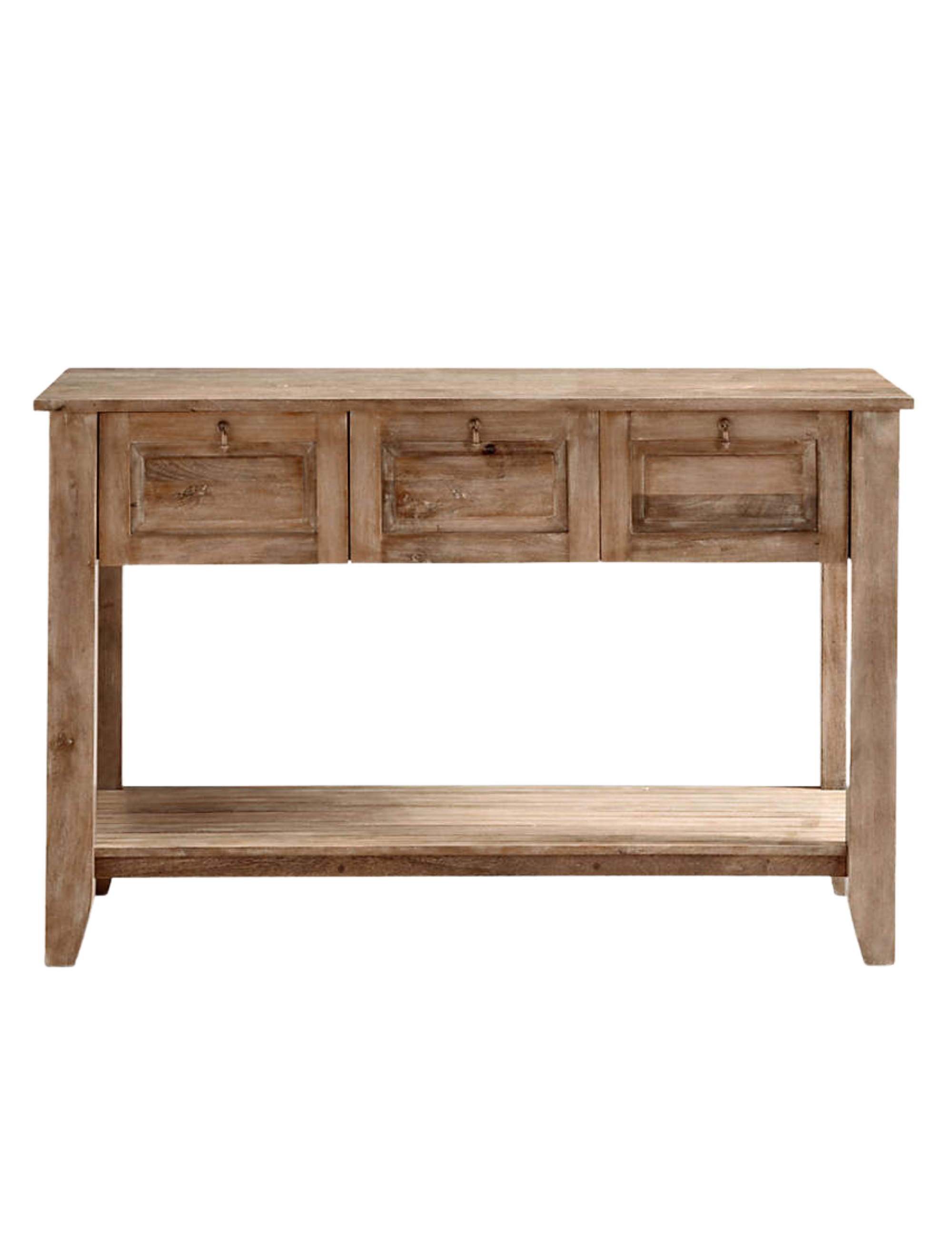 Crate & Barrel, Basque Light Brown Solid Wood Kitchen Island