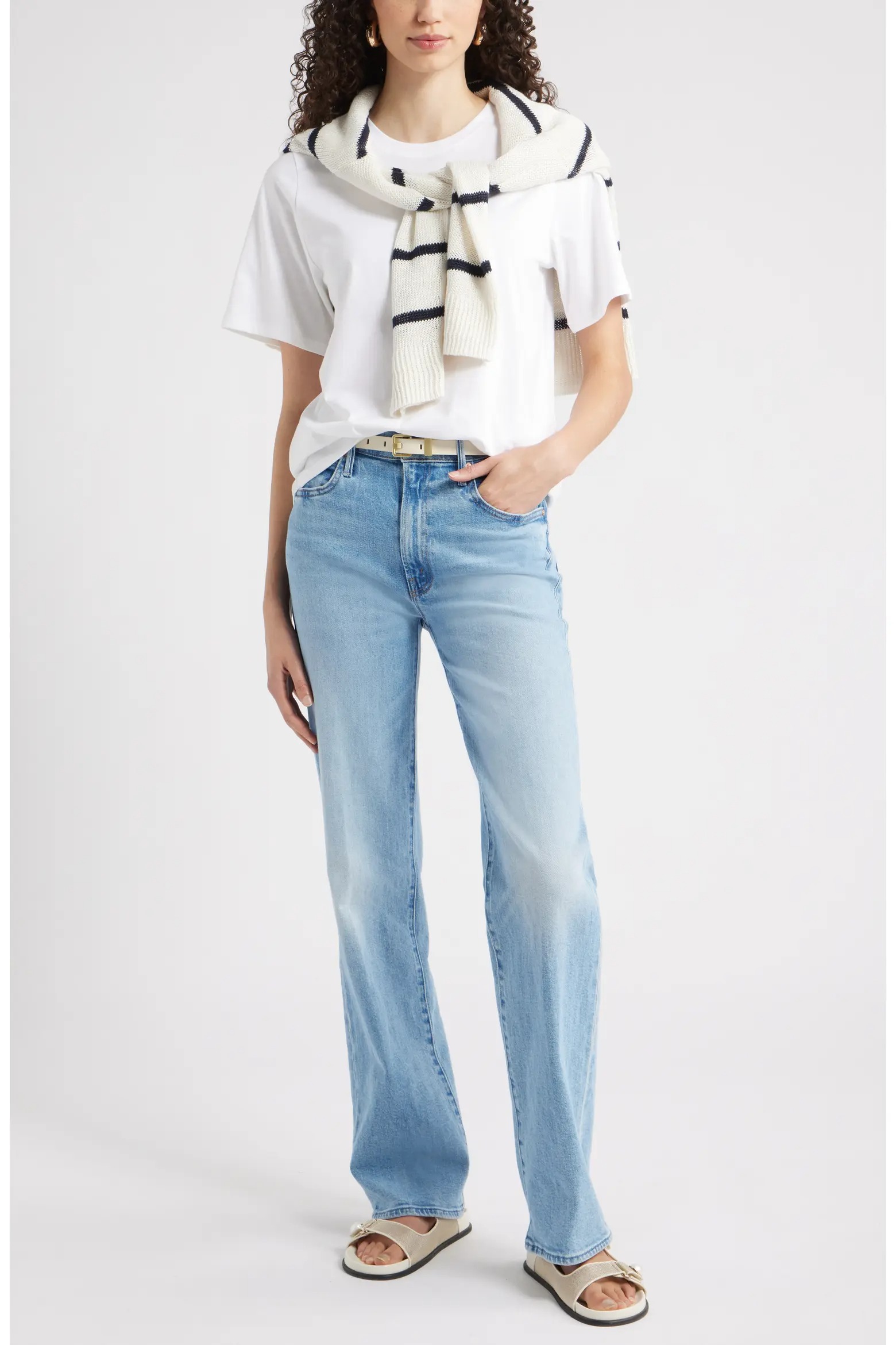 Nordstrom, Relaxed Fit Pima Cotton Crewneck T-Shirt