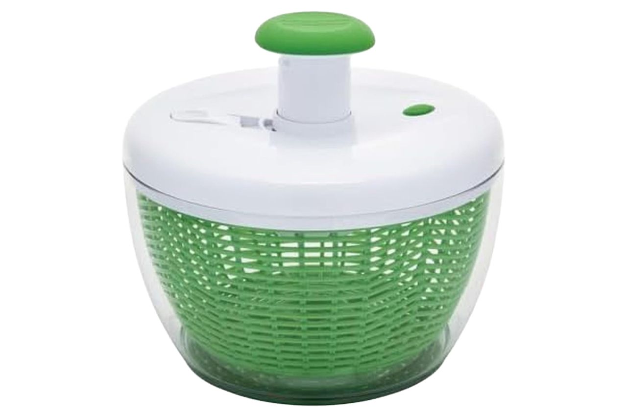 Farberware Pro Small Salad Spinner with Pump Lid, 3.16 Qt Lettuce Spinner and Fruit Washer Bowl with Colander Basket, One-Handed Operation, Nonslip Base