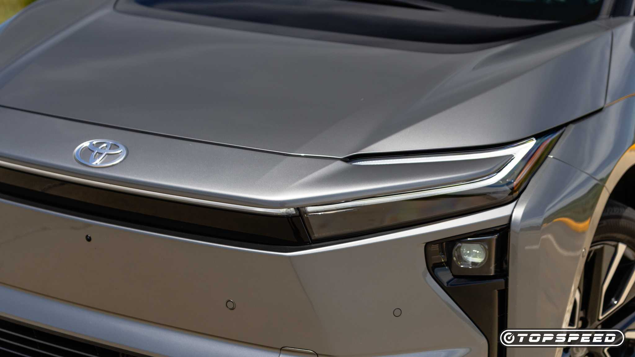 A close-up shot of the 2026 Toyota bZ front-end