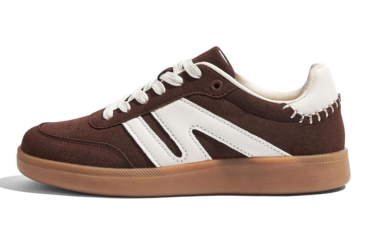 LUCKY STEP Classic Retro Gum Sole Fashion Sneakers