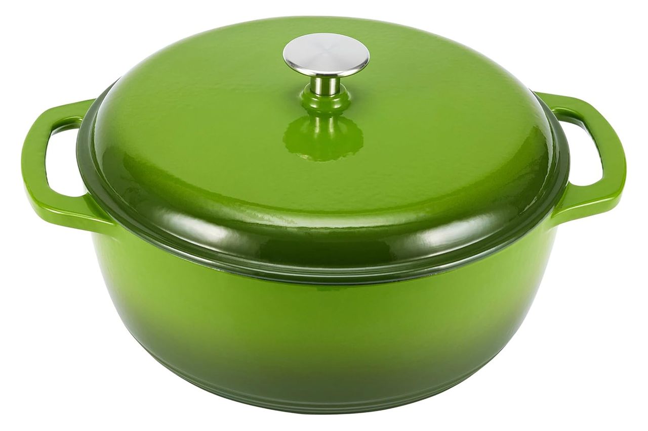 Amazon Basics Enameled Cast Iron Round Dutch Oven