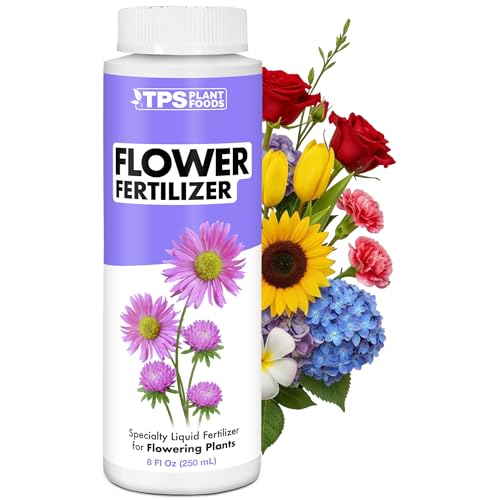 Flower Fertilizer – Liquid Plant Food for More Blooms, Bigger Flowers & Vibrant Color, 8 Oz