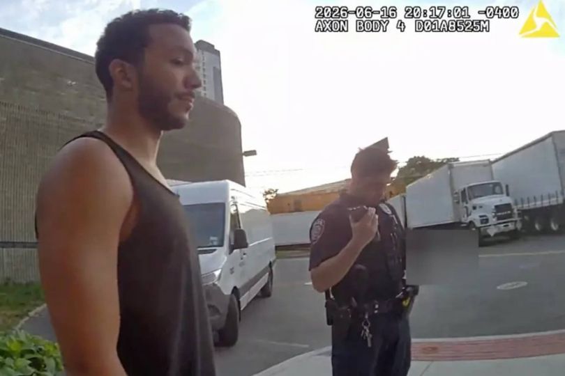 Gabriel Hostin was stopped by Metro-North Railroad police in Westchester County, New York