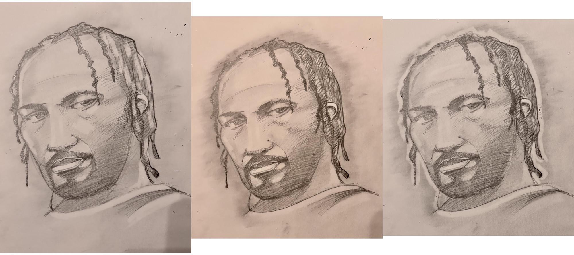 How to draw: Jalen Brunson, part one