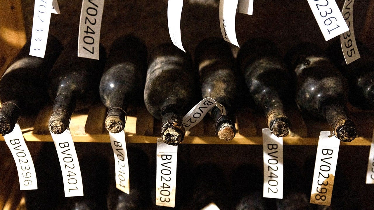 A collection of 133 bottles of wine dating from 1892 to 1899 is now on display at Bečov Castle after careful restoration by Château d'Yquem.