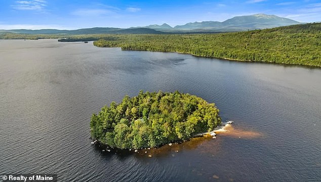 Porus Island, which is only accessible by boat or float plane, is on the market for roughly $2.2million