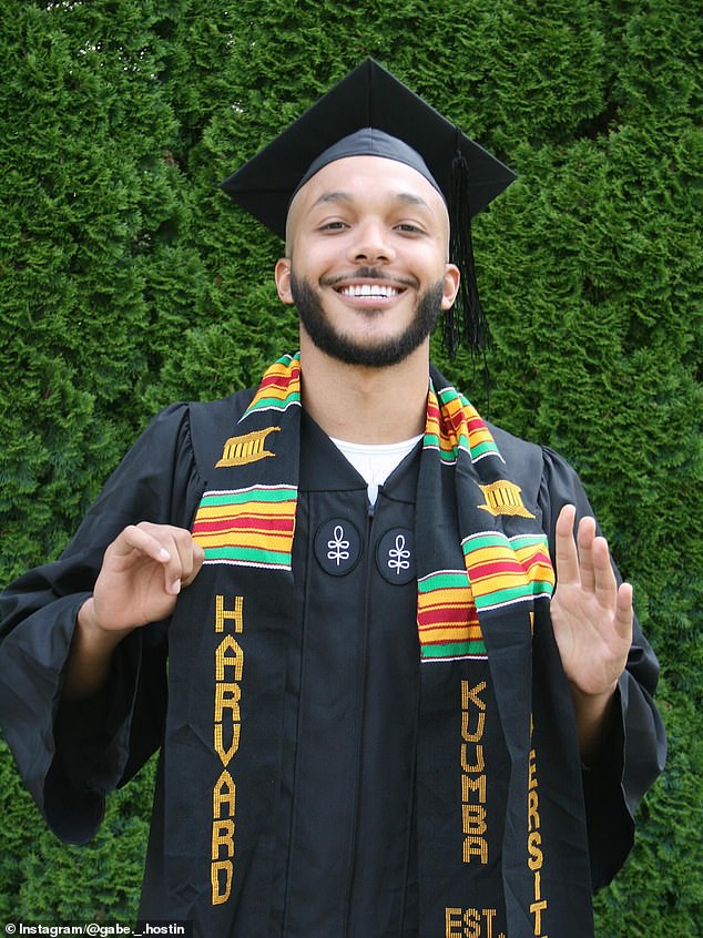 Hostin quickly told the officers that her son is a Harvard graduate with no criminal record