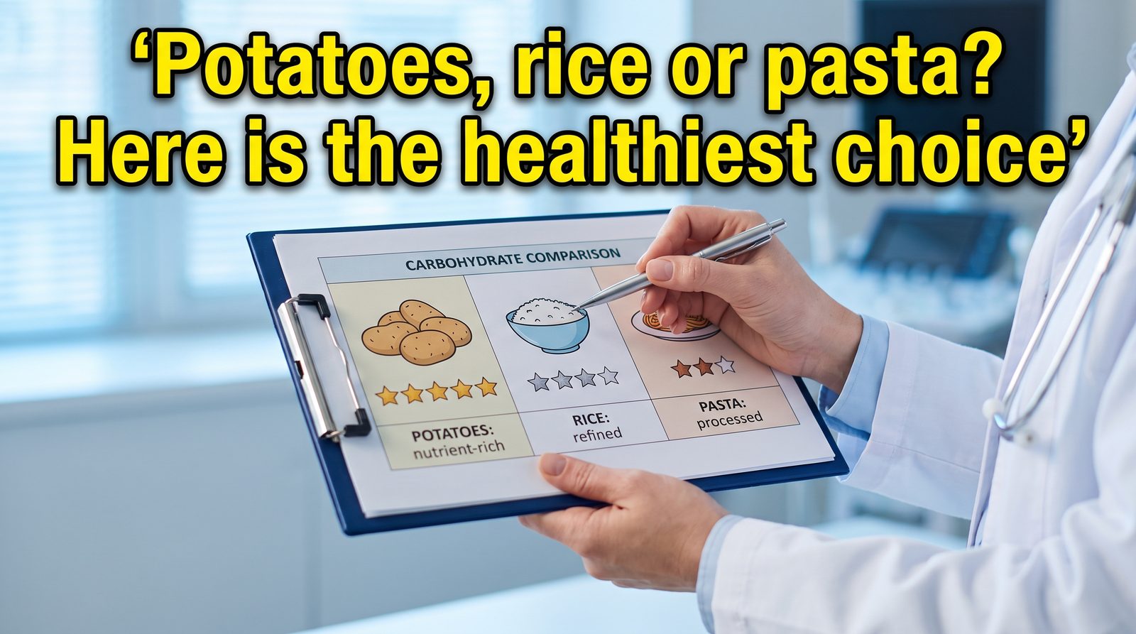 Potatoes, rice or pasta? Here is the healthiest choice