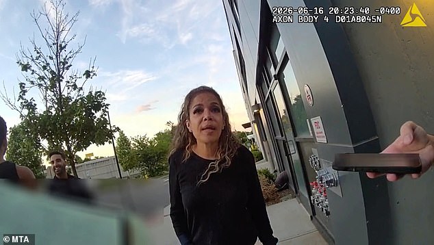 In the bodycam footage, Hostin arrived on scene and told the officers: 'My name is Sunny Hostin and I’m one of the co-hosts of ‘The View’ and I’m a former federal prosecutor'