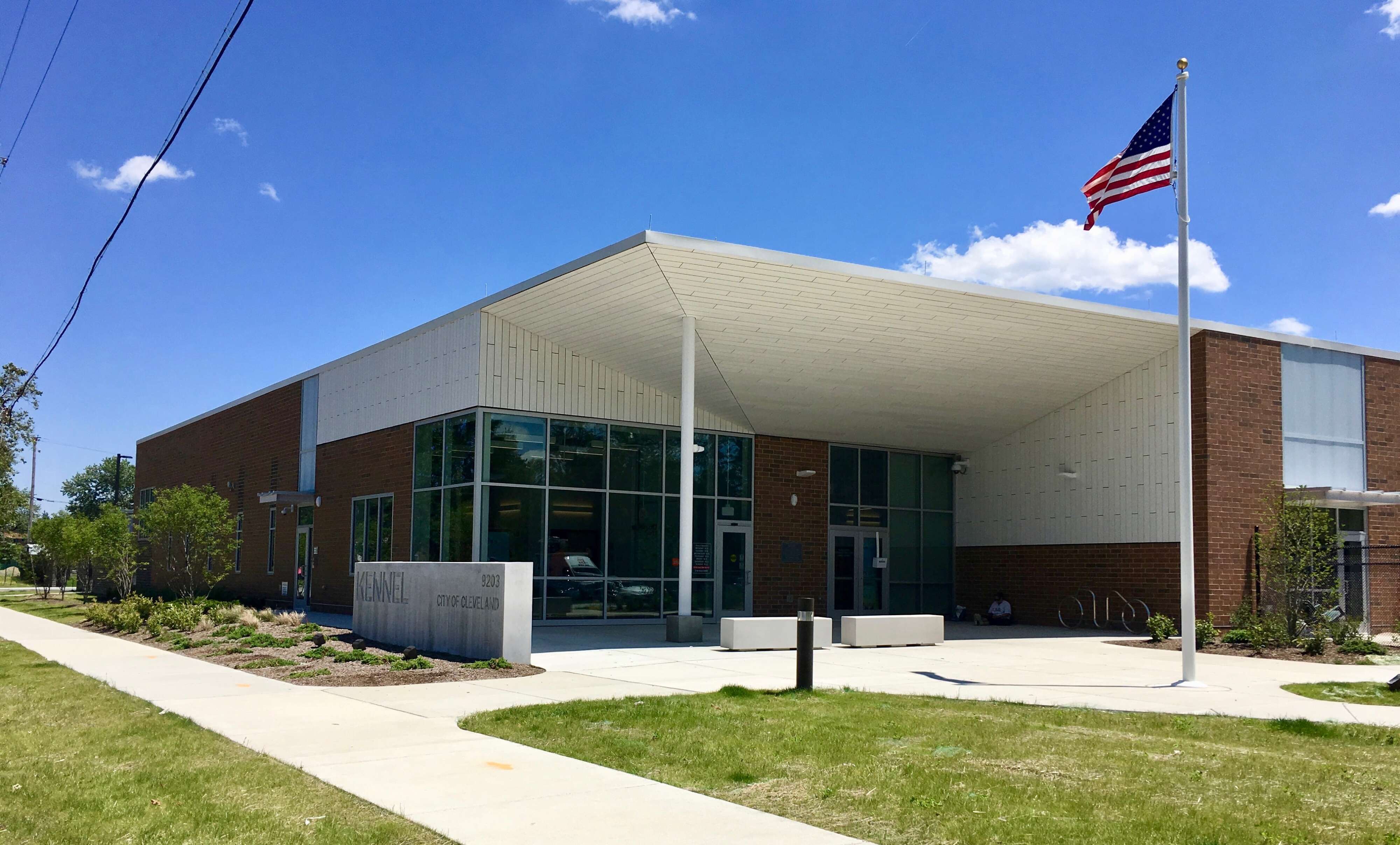 The Cleveland Kennel at 9203 Detroit Ave. in the Cudell neighborhood. City Dogs Cleveland said the facility was out of space after more than 30 dogs arrived in less than two days.