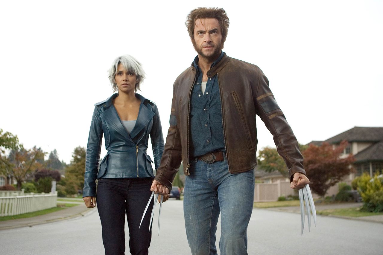 Halle Berry as Storm and Hugh Jackman as Wolverine in 'X-Men: The Last Stand'.