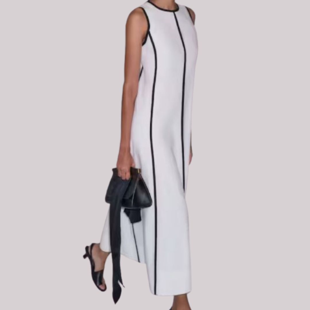 ME+EM Effortless Linen-Blend Maxi Dress