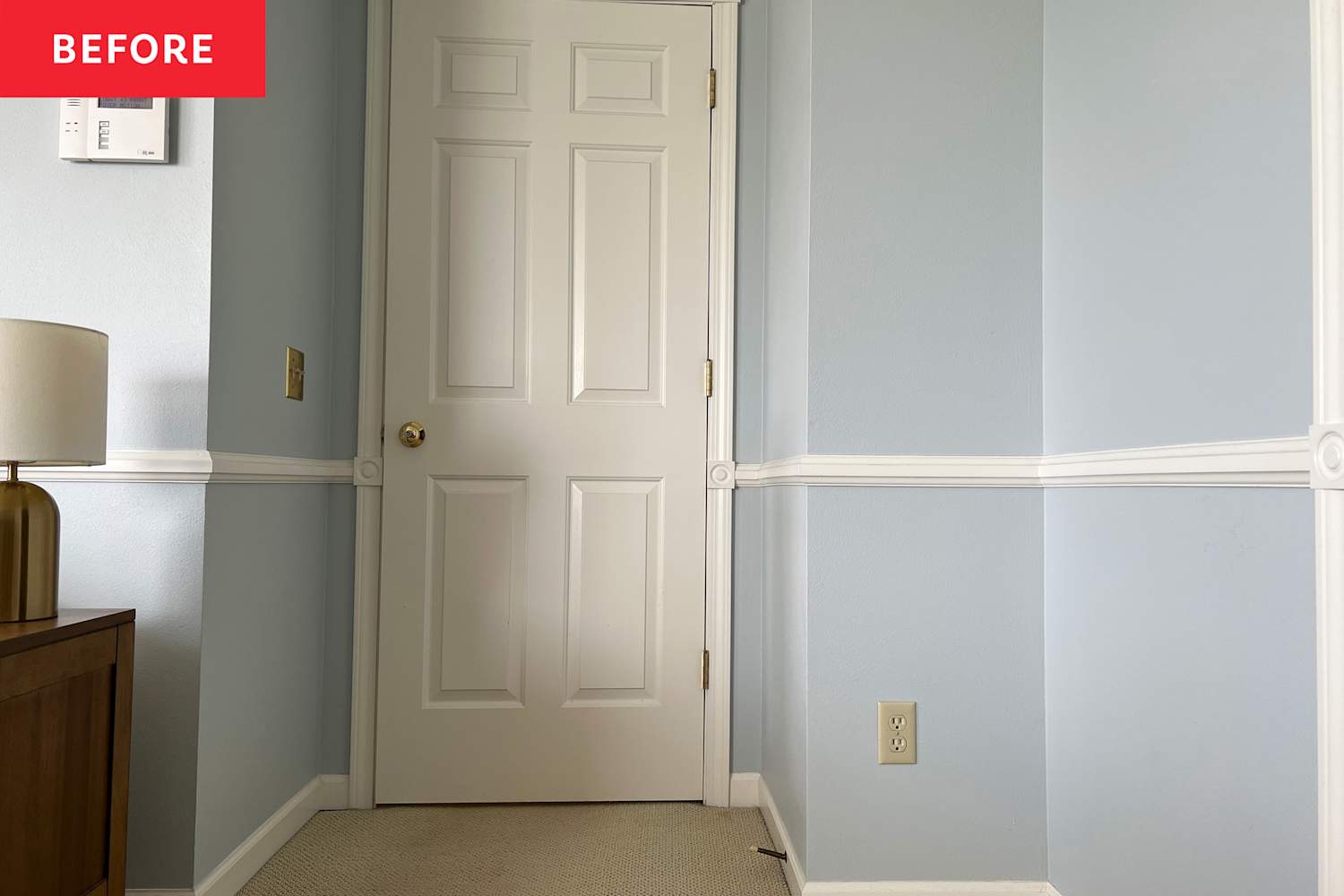 I put a curtain rod on my bedroom wall, and it created an instant closet